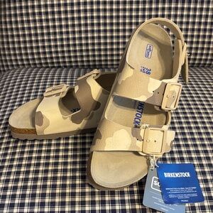 Birkenstock Beige and Tan Sandals